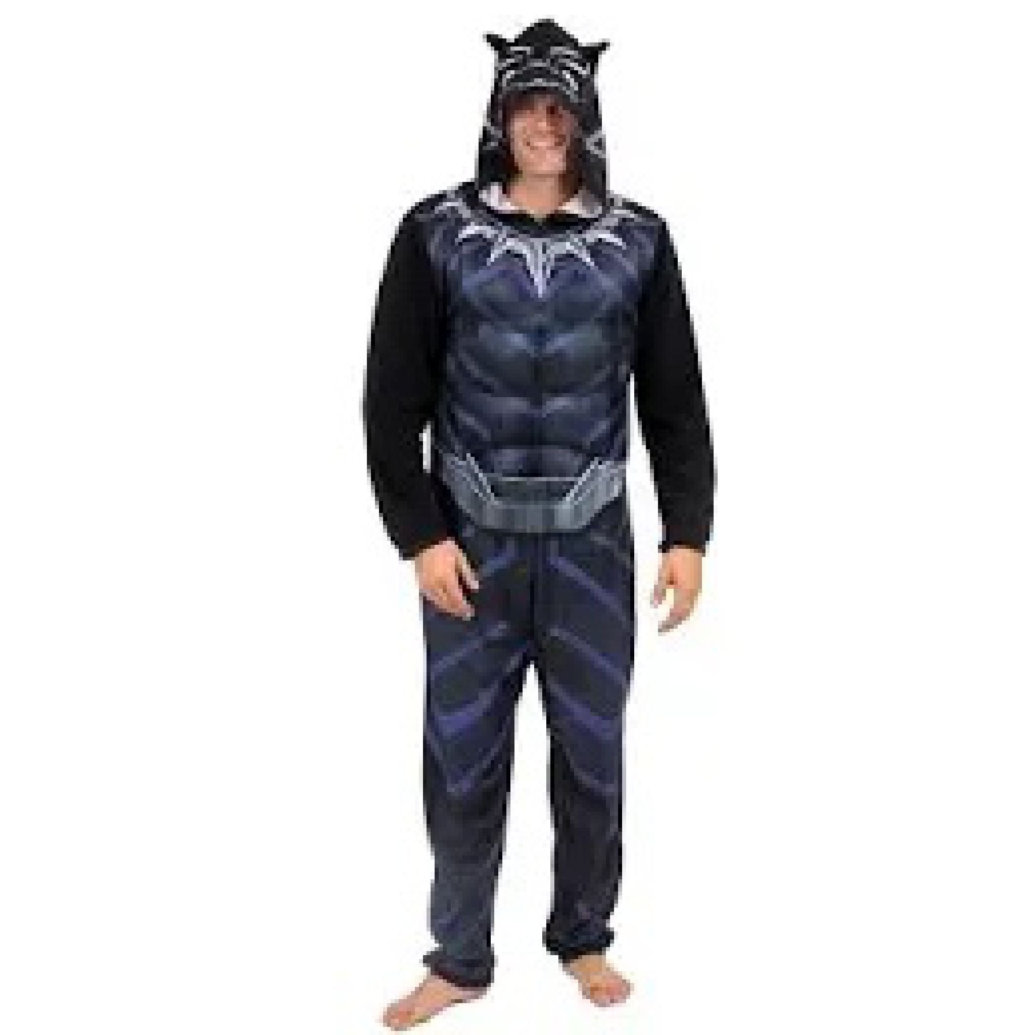 Black Panther Union Suit Onesie Adults Men s Costume Zip Up SASHA